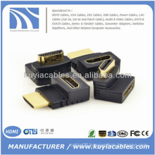 HDMI Female to Male F/M 90 Degree Adapter Connector Coupler Extender